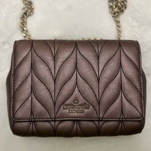 Like New!! Kate Spade Metallic Brownish Purple Crossbody